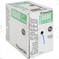 GENSPEED Category Cable: 1,000 ft Cable Lg, 23 AWG, Plenum, Blue, PVC, Enhanced, 7131900, 6, 4 Pairs. Key specifications — Conductor Gauge: 23 AWG; Jacket Material: PVC; Brand: GENSPEED; Pairs Separation: Enhanced.