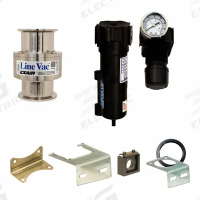 EXAIR Vacuum Conveyor Kit: For 3 in Hose I.D., 2 3/4 in Vacuum ID - Corrosion-Resistant Vacuum Conveyors