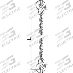 PEWAG Chain Sling: 9/32 in Chain Trade Size, 120 Chain Grade, Grab Hook, Steel, Fixed, 5 ft Sling Lg (MPN 7G120SGG/5). Key specifications — attr994018: Grab Hook; attr994034: PEWAG.