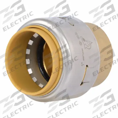 SHARKBITE MAX Push-Fit Cap: Push-to-Connect - Standard Brass Push-to-Connect Tube Fittings