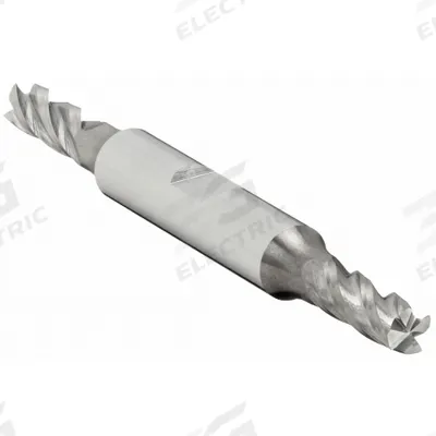 APPROVED VENDOR Square End Mill: Carbide, Double End, 4 Flute, 7/32" Mill Dia, 9/16" LOC - Double-End Carbide Square End Mills