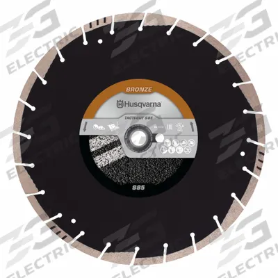 HUSQVARNA Diamond Saw Blade: Block/Brick/Green Concrete/Pavers, 14 in Blade Dia. - Concrete & Asphalt-Cutting Blades