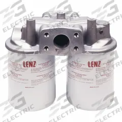 LENZ Return Line Hydraulic Filter: 100 gpm Max. Flow, 150 psi Max. Pressure, Paper, Double (MPN 221045). Key specifications — attr95846: Paper; attr98907: LENZ; attr95844: 10; attr95847: Double.