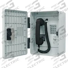HUBBELL GAI-TRONICS Weather Resistant Telephone: Surface Mount, Rugged Phones for Haz Areas, Keypad (MPN 256-710). Key specifications — attr928999: Corrosion Resistant; attr929001: No; attr929004: No; attr929005: Yes; attr928966: 256-710; attr928972: Hytrel; attr928968: No; attr928969: No.