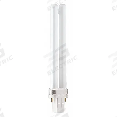 PHILIPS Compact Fluorescent Bulb: 2-Pin (GX23), PL-S, Fluorescent, 4100K - CFL Double Twin-Tube Plug-In Lamps