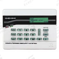 NAPCO Intrusion System Digital Keypads: 4 3/8 in Overall Ht, 1 1/8 in Overall Lg, LCD (MPN GEM-K4). Key specifications — Brand: NAPCO; Integral Zone Expander: Yes; Keypad Display Type: LCD; Product Type: Keypad.