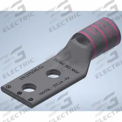 Compression Lug: For 1/0 AWG, Solid/Stranded Wire, 1/4 in Stud Size, Std, Copper Barrel (MPN YAV25L2TC14FX). Key specifications — Inspection Hole: Yes; For Wire Type: Stranded; For Wire Sizes: 1/0 AWG; Brand: BURNDY; Manufacturer Part Number: YAV25L2TC14FX.