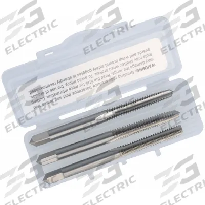 CHICAGO-LATROBE Tap Kit: #10-24 UNC, H3 / 3B, 3 Flute - Three-Piece Hand Tap Sets