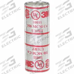 3M Open Barrel Splices: 350 kcmil Wire Size, Red Code, 2.38 in, Copper Barrel, 13461/71/U31RT Die (MPN 10011). Key specifications — Die Code: U31RT; Brand: 3M; Color Code: Red.
