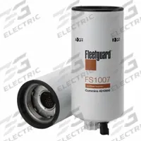 FLEETGUARD Automotive Fuel Filter: 14 5/8 in Overall Lg, 4 5/8 in Outside Dia, Diesel Fuel, Diesel (MPN FS1007). Key specifications — attr1137520: BF1274SPS; attr1137521: FS1007; attr434022: FLEETGUARD; attr427730: Plastic; attr1017112: Trucks; attr1017113: New Holland.