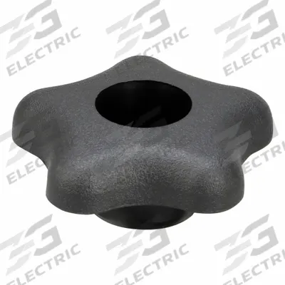 INNOVATIVE COMPONENTS Hand Knob: 5 Point, Plastic, M10 Thread, 1 in Thread Lg - Snap-Lock 5-Arm Knobs