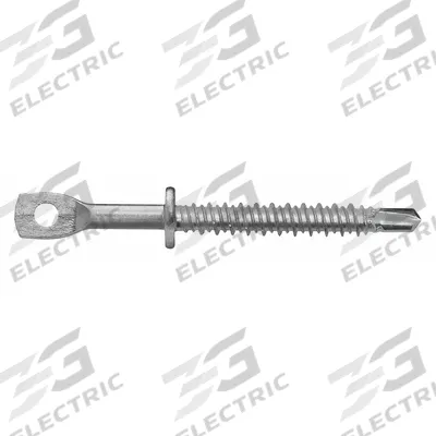 DEWALT Screw Eyelet: 3/16 in Overall Dia, 4 in Overall Lg, #2 Screw Size, Steel - Rod Hangers for Steel