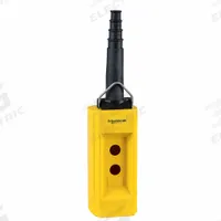 SCHNEIDER ELECTRIC Pendant Enclosure: 2 Holes, 22 mm Operator Size, Rubber Sleeve Cable Entry Type (MPN XACB02). Key specifications — Cable Entry Type: Rubber Sleeve; Enclosure Material: Plastic; Brand: SCHNEIDER; Number of Columns: 1.