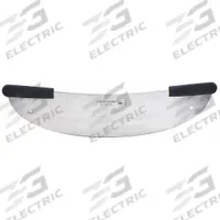 CRESTWARE Pizza Rocker Knife: 2 Handles, 14 in Blade Lg, Plastic, Black (MPN KN210)
