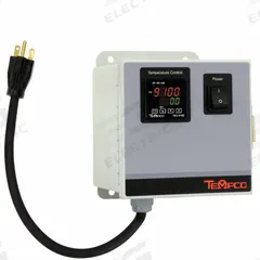 TEMPCO Temperature Controller: PCM-1000, J, PID, 120V AC, 0°F to 1,200°F, Digital, No Alarm, 0.083 (MPN PCM10001). Key specifications — Brand: TEMPCO; Alarms: No Alarm; Control Mode: PID; Current: 0.083; Display Type: Digital; Input Voltage: 120V AC; Output: 16 A Relay; Product Type: Temperature Controller.