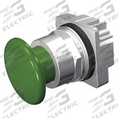 SIEMENS Mushroom Head Push Button: 30 mm, Non-Metallic, Momentary (MPN 52PM9W3). Key specifications — Action: Momentary; Brand: SIEMENS; Series: 52; Push Button Material Type: Non-Metallic.