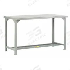 LITTLE GIANT Workbench: Fixed Ht, 72 in x 30 in, Gray, No Additional Components, Steel (MPN WST1-3072-36). Key specifications — Included Components: No Additional Components; Brand: LITTLE GIANT; Color: Gray.