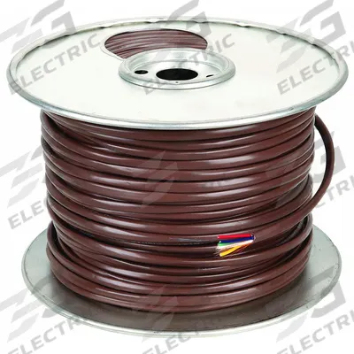 SOUTHWIRE Thermostat Wire: 18 AWG Conductor Size, 5 Conductors, 250 ft Overall Lg - Nonplenum-Rated Thermostat Wires