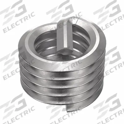 HELI-COIL Helical Insert: Tanged Tang Style, Free-Running, M8-1.25 Thread Size, Plain - Free-Running Tanged Helical Inserts