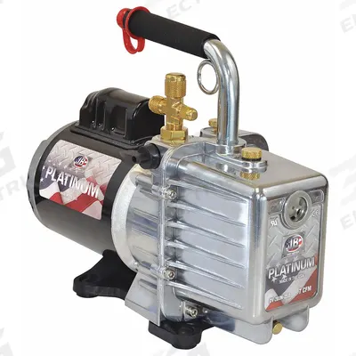 JB INDUSTRIES Vacuum Pump: 7 cfm, 15 micron Ultimate Vacuum, 240V AC, A2L Compatible - Standard Refrigerant Evacuation Pumps