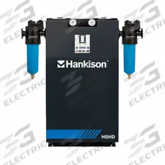 HANKISON Heatless Modular Desiccant Air Dryers: 1/2 in NPT, 18 cfm, 217 psi Max Op Pressure, 120V (MPN HSHD-18). Key specifications — attr110204: 120V; attr110148: HANKISON.
