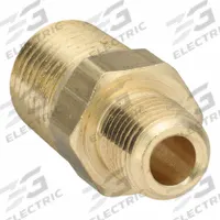 PARKER Metal Pipe Straight: Hex Nipple, 1/4 in x 1/8 in, Male NPT Threaded x Male NPT Threaded (MPN 216P-4-2). Key specifications — Maximum Operating Pressure: 1,000 psi.