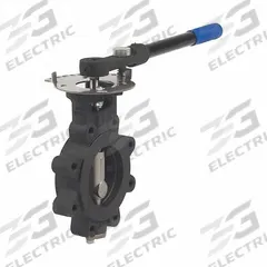 MILWAUKEE VALVE Butterfly Valve: For Steam Media, 2 1/2 in Pipe Size, Lug, 4 Bolt Holes, RPFTE, 10 (MPN HP1LCS4212 2-1/2"). Key specifications — Brand: MILWAUKEE VALVE; Liner Material: RPFTE; Handle Type: Lever.
