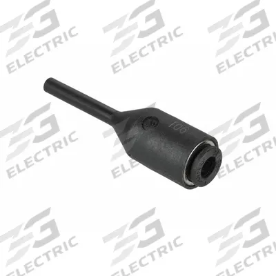 LEGRIS Push-Fit Adapter Fitting: 1/4 in OD x 6 mm OD Size, Push-to-Connect x Push-to-Connect - Nylon & Nickel-Plated Brass Tube Fittings