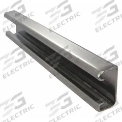 Strut Channel - Solid Wall: 316 Stainless Steel, Polished, 14 ga Gauge, Solid, Single Strut Channel (MPN S65810SL78). Key specifications — Material: 316 Stainless Steel; Color: Silver; Finish: Polished; Hole Size: No Holes; Hole Spacing: No Holes; Slot Type: Solid; Brand: CALBRITE.