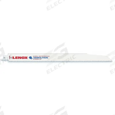 LENOX Reciprocating Saw Blade: 6 Teeth per Inch, 12 in Blade Lg, 0.06 in Blade Thick - Demolition Blades