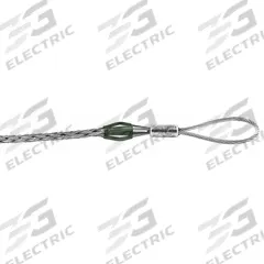 HUBBELL WIRING DEVICE-KELLEMS Pulling Grip: 0.50 in to 0.74 in, 10,000 lb Breaking Strength (MPN 03302046). Key specifications — Cable Dia. Range: 0.50 in to 0.74 in; Material: Galvanized Steel; Color Code: Brown; Eye Style: Flexible; Brand: HUBBELL WIRING DEVICE-KELLEMS.