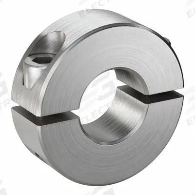 RULAND MANUFACTURING Shaft Collar: 2-Piece, Inch, Round, Clamp-On, 1/2 in Bore Dia - Stainless Steel Shaft Collars
