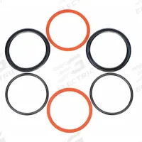 APPROVED VENDOR Piston Seal Kit: For 2 in Bore Dia., Buna N, Black, -40° to 250°F, 6 Pieces (MPN 4PKH6). Key specifications — attr95513: Black; attr95516: (2) Each: 80 Durometer Buna U-Cups, Hytrel Backup Rings, 70 Durometer Buna O-Rings; attr95514: -40° to 250°F; attr95511: Buna N; attr98887: APPROVED VENDOR.