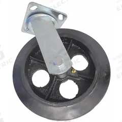 DAYTON Swivel Caster: 750 lb Load Capacity, 8 in Overall Lg, 2 in Overall Wd, Rubber/Steel, Black (MPN S004). Key specifications — Material: Rubber; Compatible Grainger Part Number: 4ZZ53C; Color: Black; Brand: DAYTON; Manufacturer Part Number: S004.