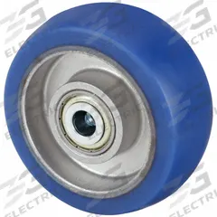 APPROVED VENDOR Caster Wheel: 3 15/16 in Wheel Dia., 1 5/8 in Wheel Wd, Polyurethane, Aluminum, Std (MPN ALBS 100/15K-BB0.5). Key specifications — Brand: APPROVED VENDOR; Wheel/Tread Color: Blue.