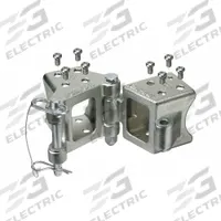 REESE Hinge Kit: 6 in Overall Lg, 3 in Overall Wd, 3 in Ht, 3 in Thick, All Mounting Hardware (MPN HDPB330101)