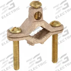 Grounding Connector: Bronze, 1/2 in to 1 in Pipe, Brass Hardware, 10 AWG SOL to 2 AWG STR (MPN C11B). Key specifications — Brand: BURNDY; Description/Special Features: Brass Hardware; For Use With: Copper Tube; Grounding Wire Size: 10 to 2 AWG SOL; Material: Bronze; Grounding Wires Connected To: 1/2 in to 1 in Pipe; Manufacturer Part Number: C11B.