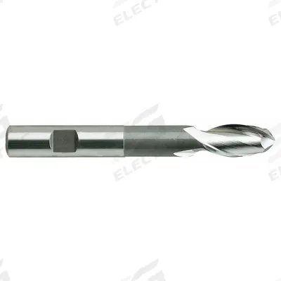 YG-1 Ball End Mill: High Speed Steel, 2 Flute, 3/16" Mill Dia, 1/2" LOC - General Purpose High-Speed Steel Ball End Mills