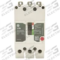 GE Molded Case Circuit Breaker: 45 A Amps, 35kA at 277/480V AC, Fixed, Lug, ABC (MPN TEYH3045B). Key specifications — Series: TEY; Max. AIR Rating: 35kA at 277/480V AC; Instantaneous Trip: Fixed; Terminal Connection: Lug; Phase Connection: ABC.