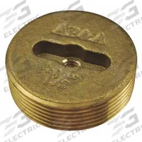 AB&A Cover: 4 in Overall Dia, 4 in Overall Ht, Brass, Brass, Brass, Screw-In (MPN 60365). Key specifications — Color: Brass; Brand: AB&A; Finish: Brass.