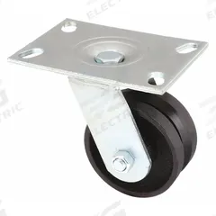 APPROVED VENDOR Plate Caster: Swivel, Iron, 4 in Wheel Dia, 2 in Wheel Wd, 5 5/8 in Mounting Ht (MPN 1NWD5). Key specifications — attr1100373: APPROVED VENDOR.
