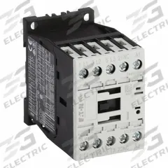EATON IEC Magnetic Contactor: Non-Reversing, 3 Poles, 3NO Contacts, 9 A, 24V AC Coil (MPN XTCE009B01T). Key specifications — Brand: EATON; Integrated Surge Suppression: Yes.