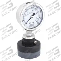 KODIAK Pressure Gauge with Diaphragm Seal: 0 psi to 160 psi, KC301, 2 1/2 in Dial, PTFE, PVC, Bottom (MPN KC301L25160/PLDS-PVC-T11). Key specifications — Brand: KODIAK; Gauge Case Liquid: Glycerin; Seal Fill Liquid: Mineral Oil; Gauge Case Material: 304 Stainless Steel; Seal Lower Housing Material: PVC; Accuracy: ±1.60%; Gauge Wetted Parts: Stainless Steel.