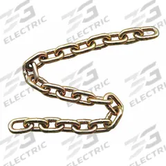 DAYTON Straight Chain: 3/8 in Chain Trade Size, 70 Chain Grade, Alloy Steel, Straight, Gold Chromate (MPN 1DJT3). Key specifications — Brand: DAYTON.