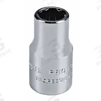 PROTO Socket: Metric, 1/4 in Drive Size, 12 mm Socket Size, 12-Point, Std, Chrome, 7/8 in Overall Lg (MPN J4712TM). Key specifications — attr1204417: PROTO; attr1204392: Chrome.