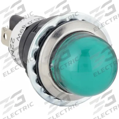 Dayton Raised Panel Light: 18 mm Panel Mounting Hole Dia, LED - LED Indicator Pilot Lights