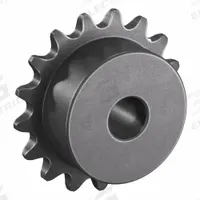 TSUBAKI Sprocket: One-Sided Hub, For Single Strands, 35, 17 Teeth, 2.041 in Pitch Dia, Steel (MPN 35B17). Key specifications — Brand: TSUBAKI.