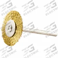APPROVED VENDOR Wire Wheel Brush: Crimped Brass, 1" Dia x 1/8" Wd, 1/8" Shank, 0.005" Fill (MPN 66252839085). Key specifications — Brand: APPROVED VENDOR.