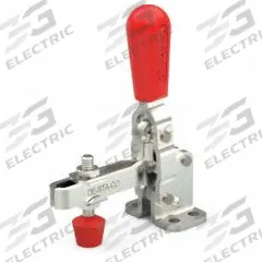 DE-STA-CO Manual Toggle Clamp: Std Vertical Handle, Flange Base Mounting, 2.29 in Arm Lg, Std (MPN 202-UL). Key specifications — attr668198: DE-STA-CO; attr668630: Neoprene.