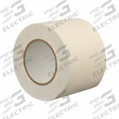 TAPECASE Electrical Tape: 4 in Wd, 60 yd Lg, 10.5 mil Thick, Uncoated Cotton Cloth, Rubber, White (MPN 175). Key specifications — Series: 175.